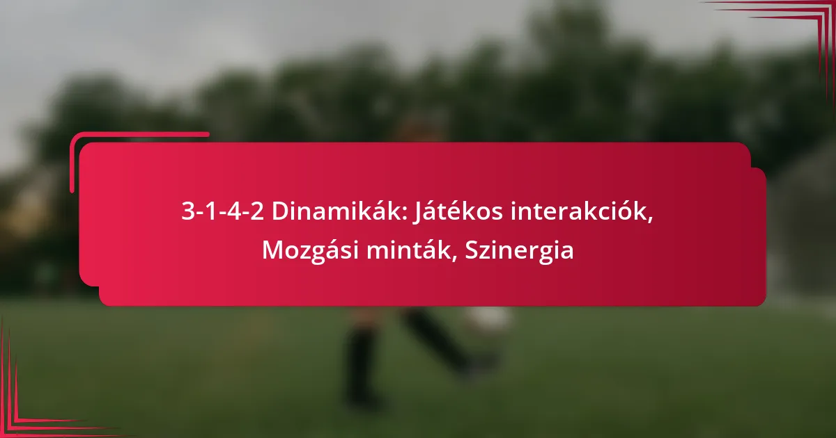Read more about the article 3-1-4-2 Dinamikák: Játékos interakciók, Mozgási minták, Szinergia