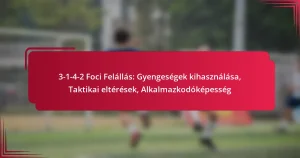 Read more about the article 3-1-4-2 Foci Felállás: Gyengeségek kihasználása, Taktikai eltérések, Alkalmazkodóképesség