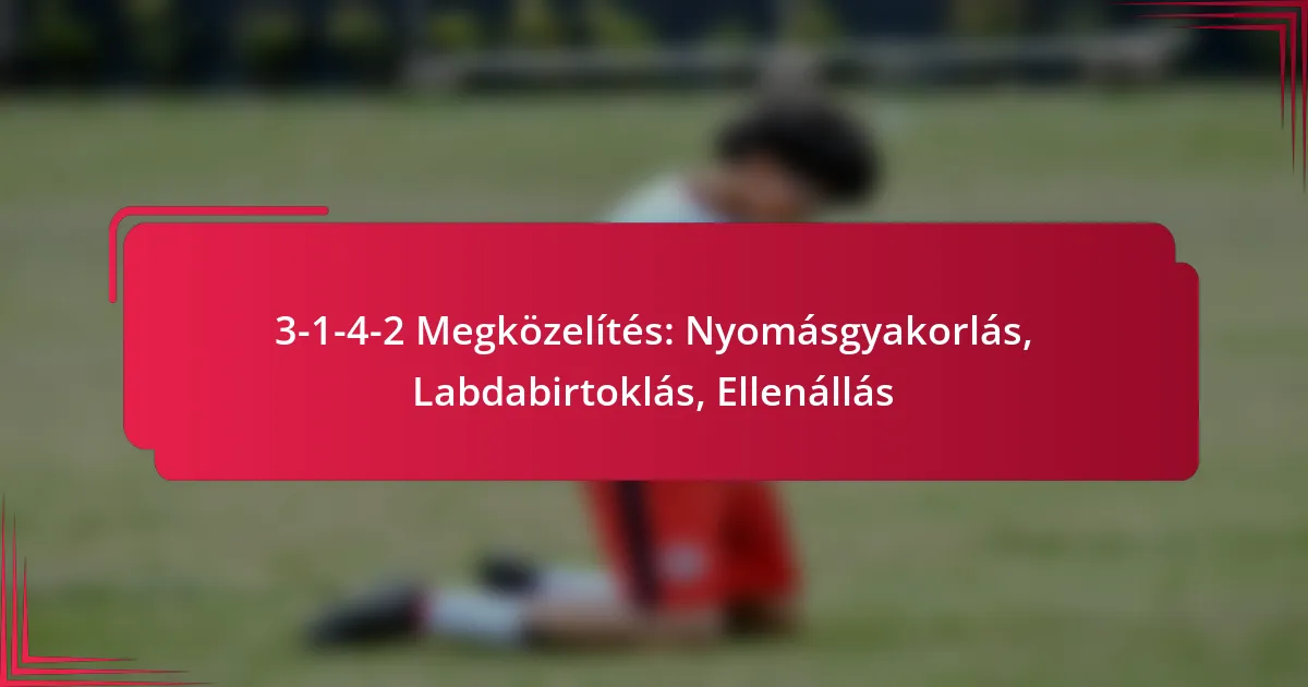 Read more about the article 3-1-4-2 Megközelítés: Nyomásgyakorlás, Labdabirtoklás, Ellenállás