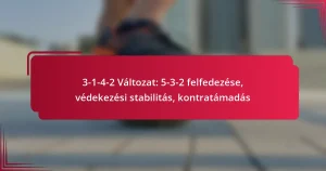Read more about the article 3-1-4-2 Változat: 5-3-2 felfedezése, védekezési stabilitás, kontratámadás