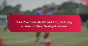 Read more about the article 3-1-4-2 Változat: Átváltás 4-4-2-re, Szélesség vs. középső játék, Stratégiai váltások