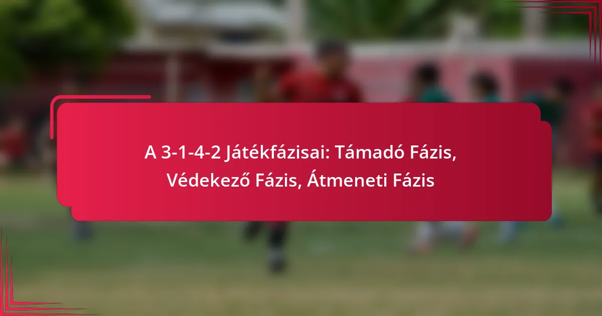 You are currently viewing A 3-1-4-2 Játékfázisai: Támadó Fázis, Védekező Fázis, Átmeneti Fázis
