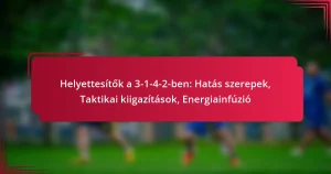 Read more about the article Helyettesítők a 3-1-4-2-ben: Hatás szerepek, Taktikai kiigazítások, Energiainfúzió