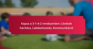 Read more about the article Kapus a 3-1-4-2 rendszerben: Lövések hárítása, Labdaelosztás, Kommunikáció