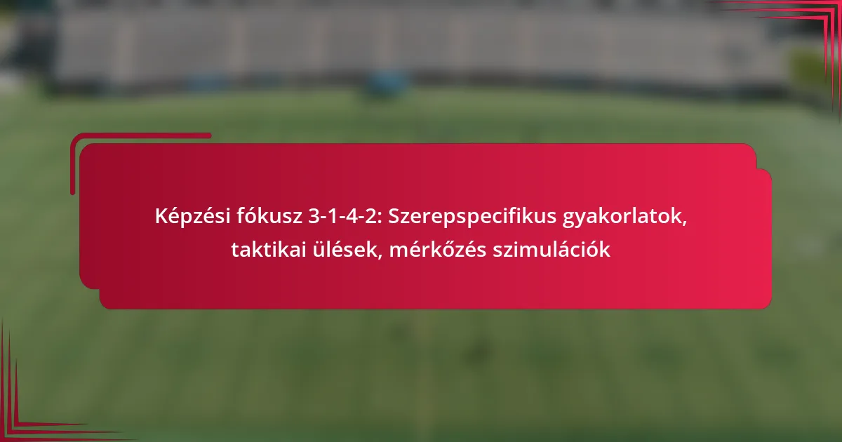 Read more about the article Képzési fókusz 3-1-4-2: Szerepspecifikus gyakorlatok, taktikai ülések, mérkőzés szimulációk