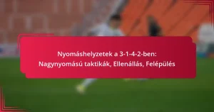Read more about the article Nyomáshelyzetek a 3-1-4-2-ben: Nagynyomású taktikák, Ellenállás, Felépülés