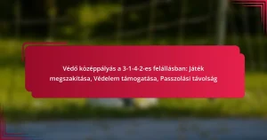 Read more about the article Védő középpályás a 3-1-4-2-es felállásban: Játék megszakítása, Védelem támogatása, Passzolási távolság